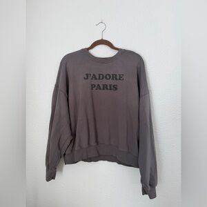 Forever 21 J’adore Paris Oversized Sweatshirt